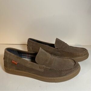 Hush Puppies Brown Suede Penny Loafer Shoe 
Size 10